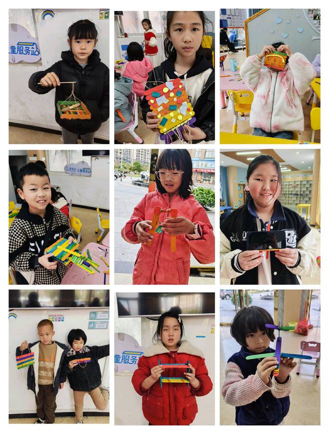 服务站】瑞金：雪糕棒“大变身”j9九游真人游戏第一平台【儿童(图5)